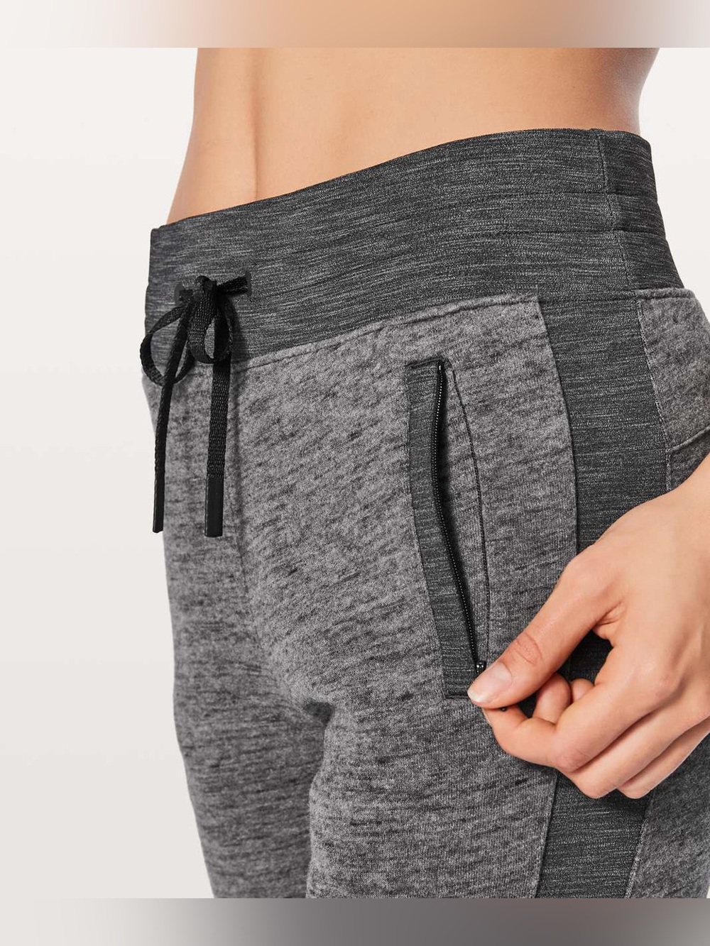Lululemon $98 Get Going Jogger 28.5" Heather Dark Grey/Black Size 10 #088